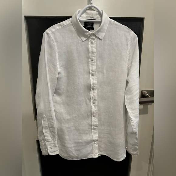 J. Crew Wren linen  shirt in Baird McNutt Irish linen Size 2. NWOT - Picture 4 of 8